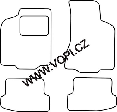 Autokoberce Volkswagen Polo 1994 - 2000 Carfit (4901)